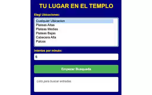 Tu lugar en la Bombonera from Chrome web store to be run with OffiDocs Chromium online Tu lugar en la Bombonera from Chrome web store to be run with OffiDocs Chromium online
