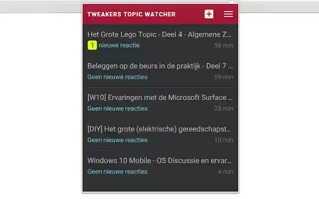tweakers topic watcher from Chrome web store to be run with OffiDocs Chromium online tweakers topic watcher from Chrome web store to be run with OffiDocs Chromium online