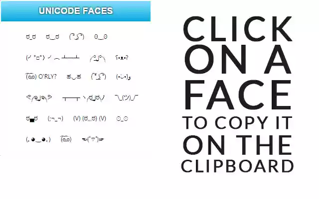 Unicode Faces from Chrome web store to be run with OffiDocs Chromium online Unicode Faces from Chrome web store to be run with OffiDocs Chromium online