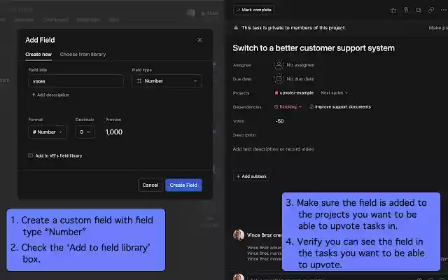 Upvoter for Asana from Chrome web store to be run with OffiDocs Chromium online Upvoter for Asana from Chrome web store to be run with OffiDocs Chromium online