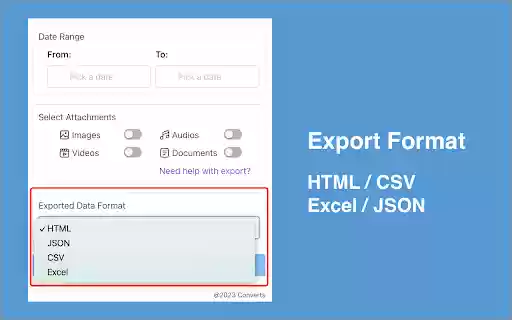 WA Chats Backup: Export chats and messages with media for WA from Chrome web store to be run with OffiDocs Chromium online WA Chats Backup: Export chats and messages with media for WA from Chrome web store to be run with OffiDocs Chromium online