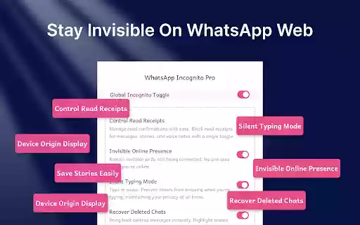 WA Incognito Turn Off Read Receipts WhatsApp Status Saver | WASBB.COM from Chrome web store to be run with OffiDocs Chromium online WA Incognito Turn Off Read Receipts WhatsApp Status Saver | WASBB.COM from Chrome web store to be run with OffiDocs Chromium online