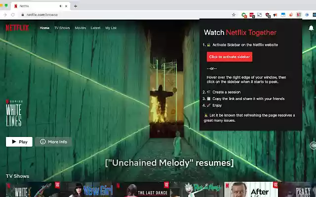 Watch Netflix Together from Chrome web store to be run with OffiDocs Chromium online Watch Netflix Together from Chrome web store to be run with OffiDocs Chromium online