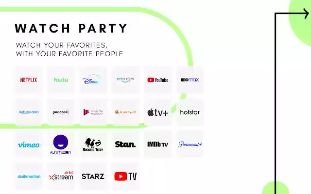 Watch Party from Chrome web store to be run with OffiDocs Chromium online Watch Party from Chrome web store to be run with OffiDocs Chromium online