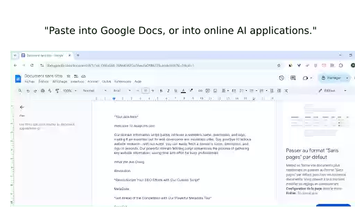Website Content Copier from Chrome web store to be run with OffiDocs Chromium online Website Content Copier from Chrome web store to be run with OffiDocs Chromium online