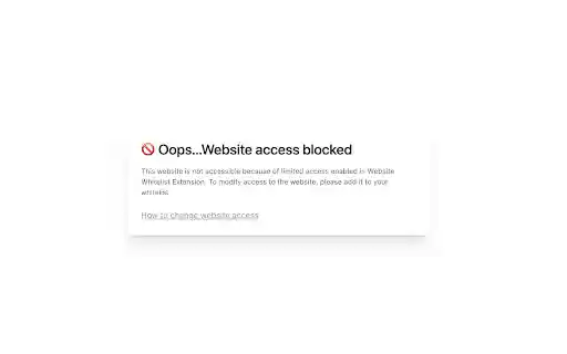 Website Whitelist | Parent Control from Chrome web store to be run with OffiDocs Chromium online Website Whitelist | Parent Control from Chrome web store to be run with OffiDocs Chromium online