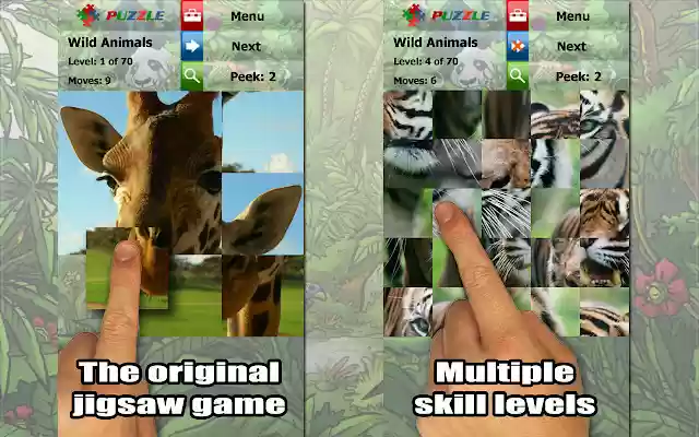 Wild Animals Puzzle from Chrome web store to be run with OffiDocs Chromium online Wild Animals Puzzle from Chrome web store to be run with OffiDocs Chromium online