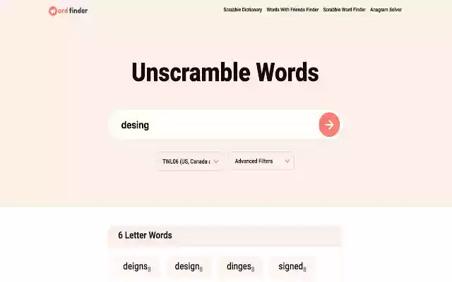 Wordfinder.tips from Chrome web store to be run with OffiDocs Chromium online Wordfinder.tips from Chrome web store to be run with OffiDocs Chromium online