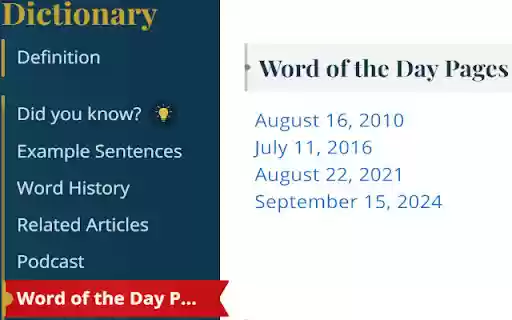 Word of the Day Enhancer from Chrome web store to be run with OffiDocs Chromium online Word of the Day Enhancer from Chrome web store to be run with OffiDocs Chromium online