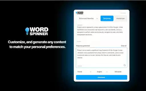 Word Spinner Extension from Chrome web store to be run with OffiDocs Chromium online Word Spinner Extension from Chrome web store to be run with OffiDocs Chromium online