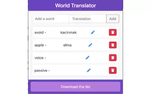 Word Translator from Chrome web store to be run with OffiDocs Chromium online Word Translator from Chrome web store to be run with OffiDocs Chromium online