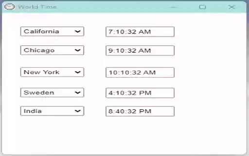 World Time by CoolDerive from Chrome web store to be run with OffiDocs Chromium online World Time by CoolDerive from Chrome web store to be run with OffiDocs Chromium online