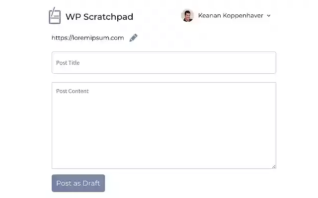 WP Scratchpad from Chrome web store to be run with OffiDocs Chromium online WP Scratchpad from Chrome web store to be run with OffiDocs Chromium online