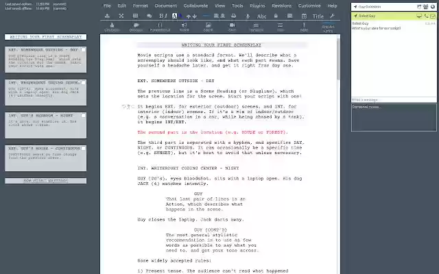 WriterDuet from Chrome web store to be run with OffiDocs Chromium online WriterDuet from Chrome web store to be run with OffiDocs Chromium online