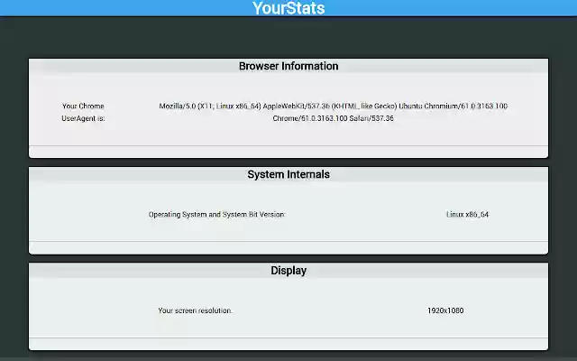 YourStats from Chrome web store to be run with OffiDocs Chromium online YourStats from Chrome web store to be run with OffiDocs Chromium online