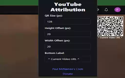 YouTube QR Code Overlay from Chrome web store to be run with OffiDocs Chromium online YouTube QR Code Overlay from Chrome web store to be run with OffiDocs Chromium online