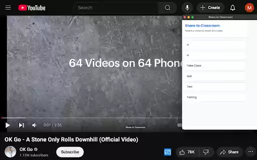YouTube to Classroom Share from Chrome web store to be run with OffiDocs Chromium online YouTube to Classroom Share from Chrome web store to be run with OffiDocs Chromium online