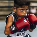 honduran boy boxing named axel paz