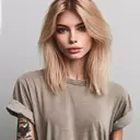 young blonde in tee shirt with visible tattoos left arm says iloverobby